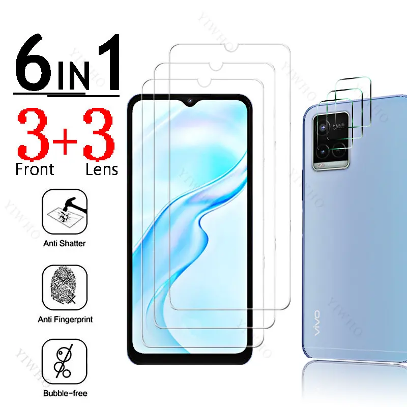 6in1 Full Cover Glass for Vivo Y21 Fingerprint Unlock for Vivo Y 21 V2111 6.51" Screen Protector Protective Steel Camera Lens HD
6in1 Full Cover Glass for Vivo Y21 Fingerprint Unlock for Vivo Y 21 V2111 6.51" Screen Protector Protective Steel Camera Lens HD