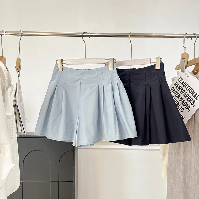 Nordic Standard Fit Light Blue Cotton Short Pants Women's New Summer 2026 High Waist Wide Leg Pants Ladies Fashion
Nordic Standard Fit Light Blue Cotton Short Pants Women's New Summer 2026 High Waist Wide Leg Pants Ladies Fashion