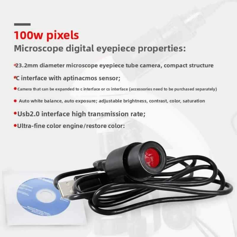 Maxvision High Definition Digital Microscope Eyepiece 1 Million Pixel USB Biological Camera for Electronic Devices
Maxvision High Definition Digital Microscope Eyepiece 1 Million Pixel USB Biological Camera for Electronic Devices