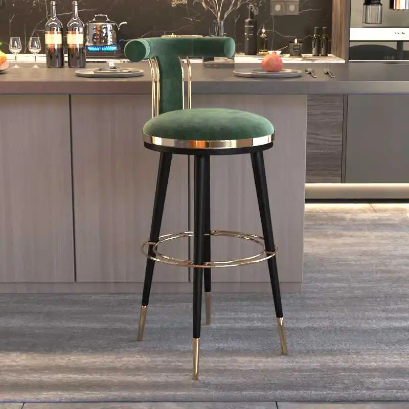 Luxury Nordic Bar Chair Modern High Kitchen Stools Backrest Restaurant Height Elegent Standing Sillas Para Fiestas Bar Furniture
Luxury Nordic Bar Chair Modern High Kitchen Stools Backrest Restaurant Height Elegent Standing Sillas Para Fiestas Bar Furniture