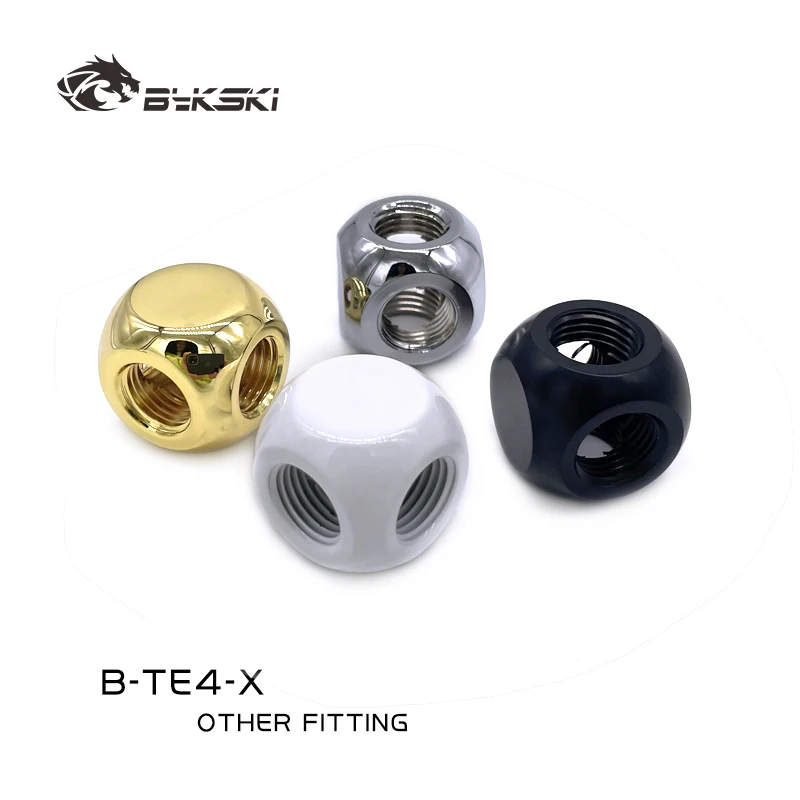 BYKSKI 3-Way /4-Way Cubic Adaptors G1/4'' Water Cooling Accessories Fittings Multi-channel Black Silver Gold B-TE3-X /B-TE4-X
BYKSKI 3-Way /4-Way Cubic Adaptors G1/4'' Water Cooling Accessories Fittings Multi-channel Black Silver Gold B-TE3-X /B-TE4-X