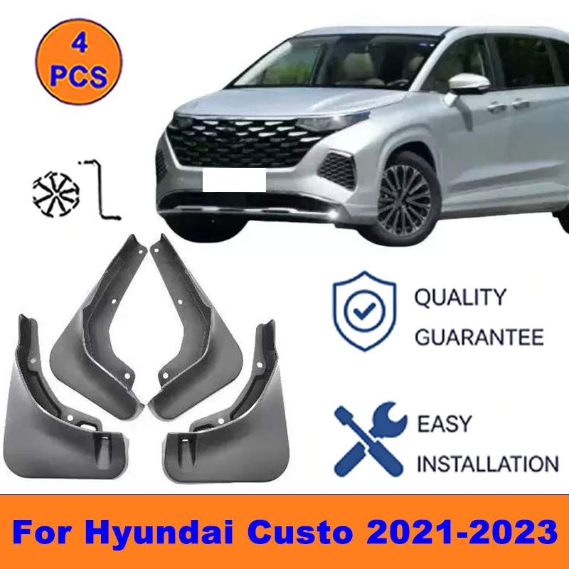 4Pcs Mud Flaps For Hyundai Custo 2021-2023 - Splash Guards Front&Rear Wheel Fender Mudguards Car Exterior Protection Accessories
4Pcs Mud Flaps For Hyundai Custo 2021-2023 - Splash Guards Front&Rear Wheel Fender Mudguards Car Exterior Protection Accessories