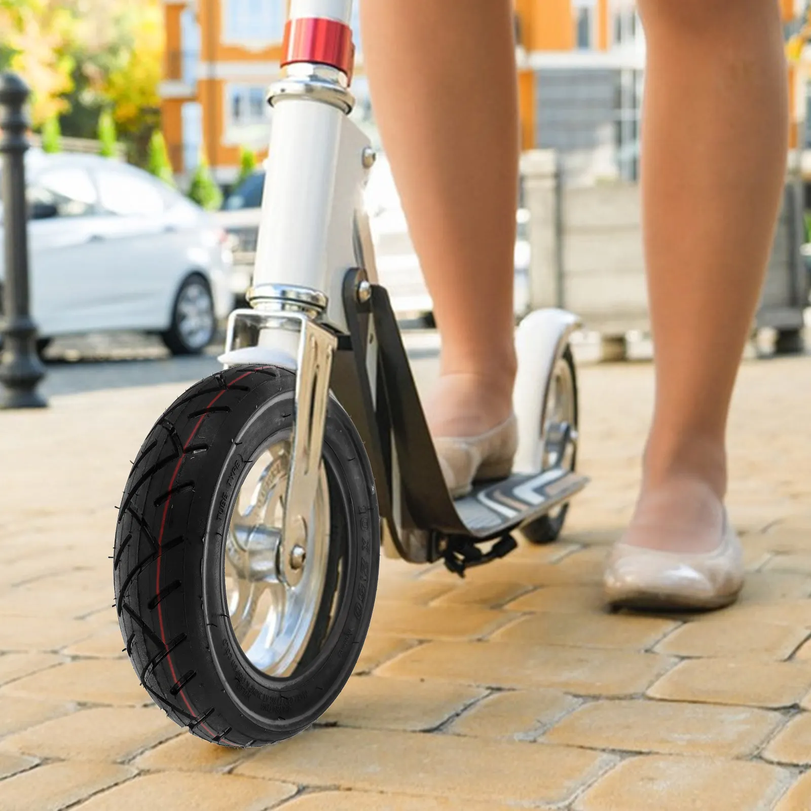 2Pcs Electric Scooter Tire Set Solid Rubber Non-Inflatable Long-Lasting Upgrade Wheels with Enhanced Grip Stability on All
2Pcs Electric Scooter Tire Set Solid Rubber Non-Inflatable Long-Lasting Upgrade Wheels with Enhanced Grip Stability on All