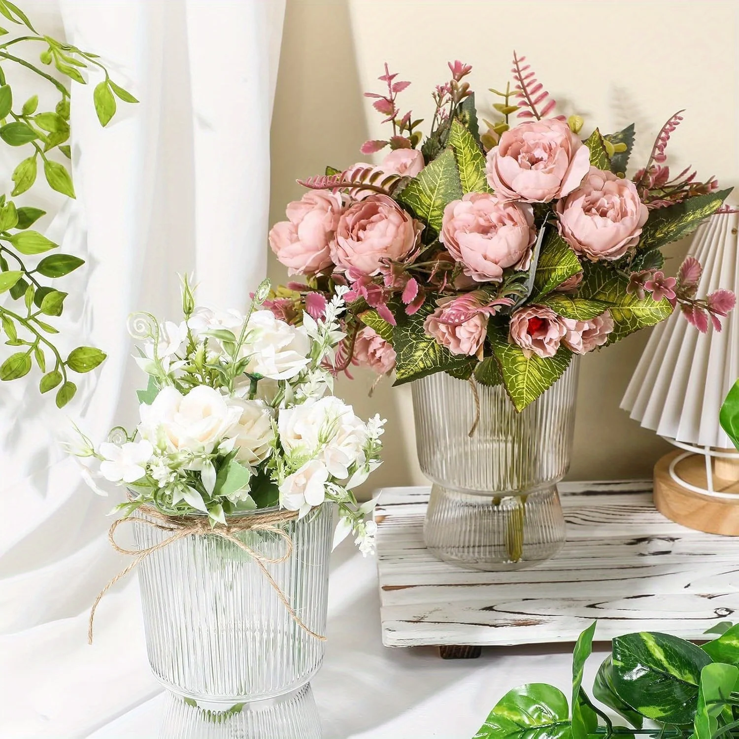 Trophy Style Small Vase Transparent Plastic Wedding Floral Decoration Aesthetic Plant Propagation for Living Room Bedroom
Trophy Style Small Vase Transparent Plastic Wedding Floral Decoration Aesthetic Plant Propagation for Living Room Bedroom