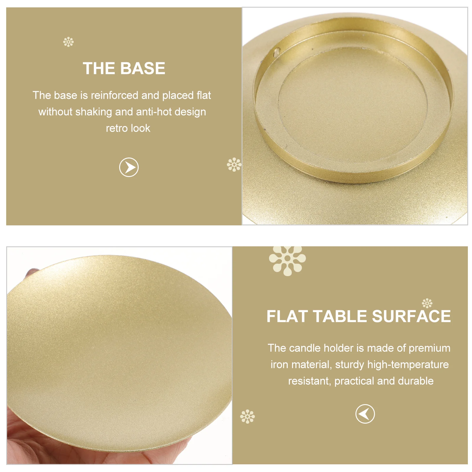 3Pcs Iron Art Holders Metal Tabletop Traditional Decorations Sturdy High-Temperature Resistant Dining Room
3Pcs Iron Art Holders Metal Tabletop Traditional Decorations Sturdy High-Temperature Resistant Dining Room