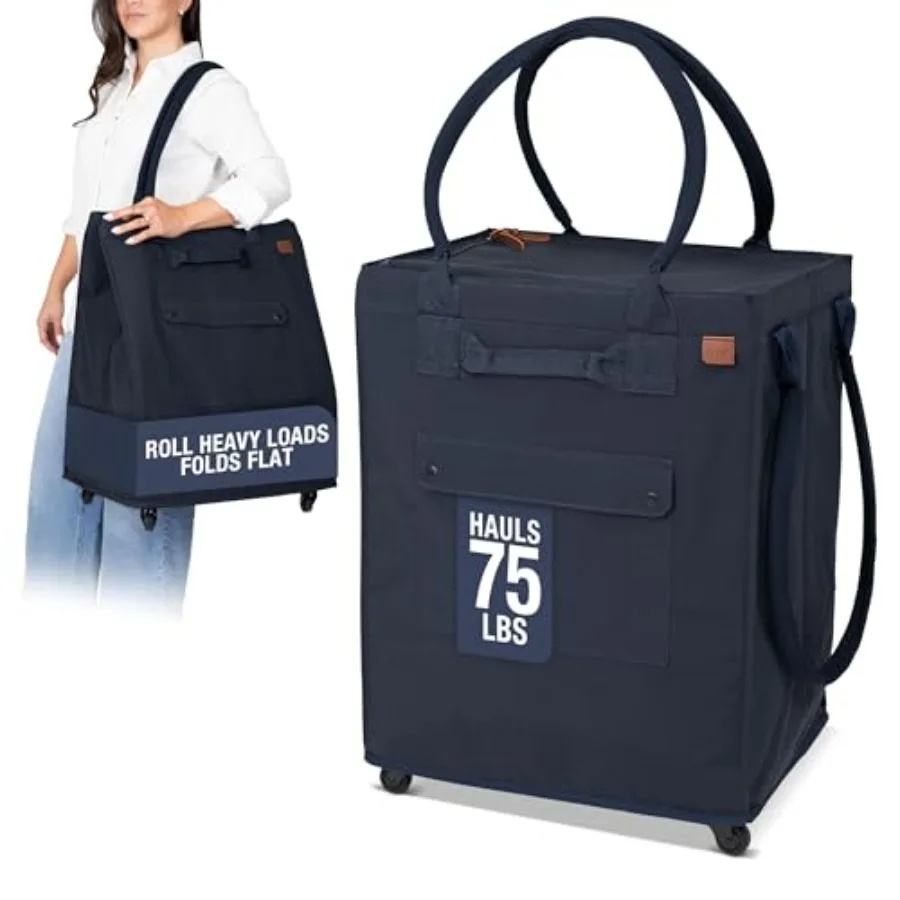 Hauler Rolling Tote Bag 90L Collapsible Portable Shopping Cart with Wheels for Groceries Laundry Organization Ideal for Efficie
Hauler Rolling Tote Bag 90L Collapsible Portable Shopping Cart with Wheels for Groceries Laundry Organization Ideal for Efficie
