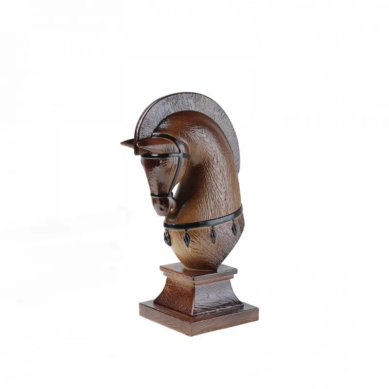 Medieval style horse head living room study villa model room TV cabinet soft decoration
Medieval style horse head living room study villa model room TV cabinet soft decoration