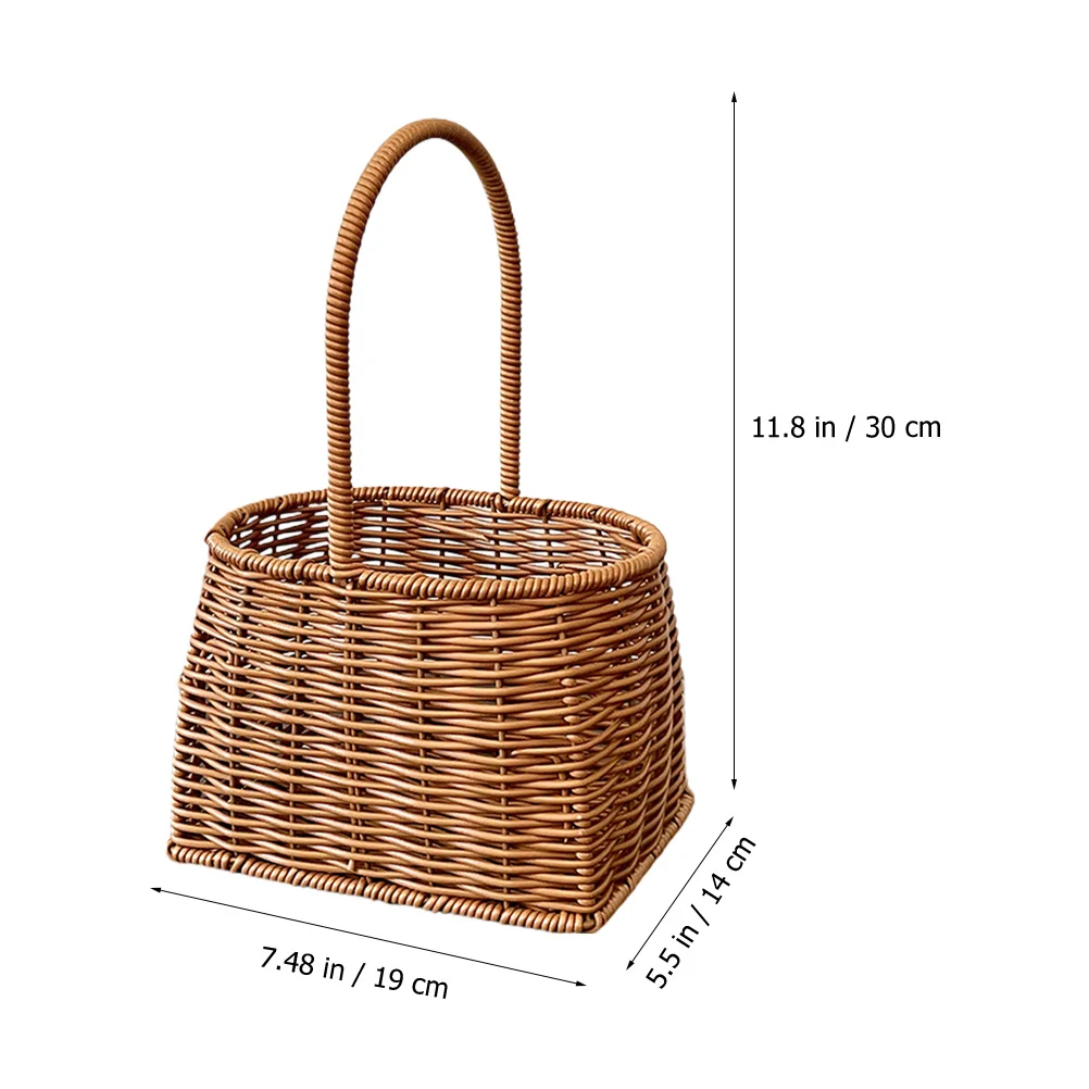 Rattan Woven Storage Basket with Handle Handmade Natural Decorative Basket for Wedding Gift Picnic Organizing Fruits Snacks
Rattan Woven Storage Basket with Handle Handmade Natural Decorative Basket for Wedding Gift Picnic Organizing Fruits Snacks