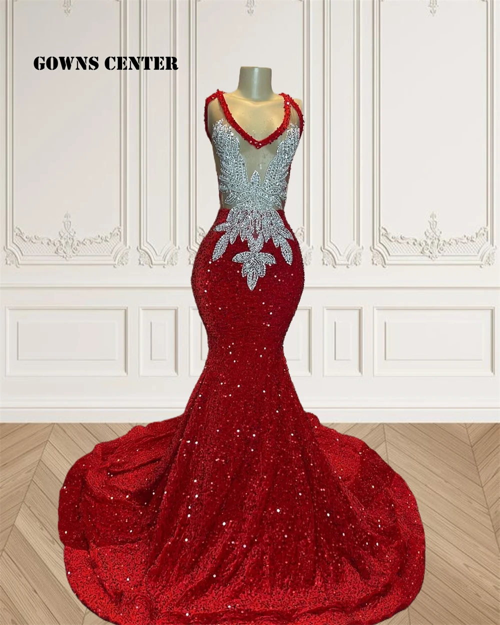 Red Sequin Lace-up Mermaid Halter Rhinestone Prom Dresses 2024 Black Girls Birthday Dress Luxury Beaded Evening Gowns Customized
Red Sequin Lace-up Mermaid Halter Rhinestone Prom Dresses 2024 Black Girls Birthday Dress Luxury Beaded Evening Gowns Customized