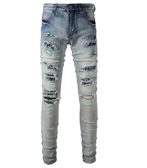 Hole Jeans for Men Casual Distressed Skinny Denim Pencil Pants Vintage Washed Ankle Length Trousers Autumn Streetwear Denims
Hole Jeans for Men Casual Distressed Skinny Denim Pencil Pants Vintage Washed Ankle Length Trousers Autumn Streetwear Denims