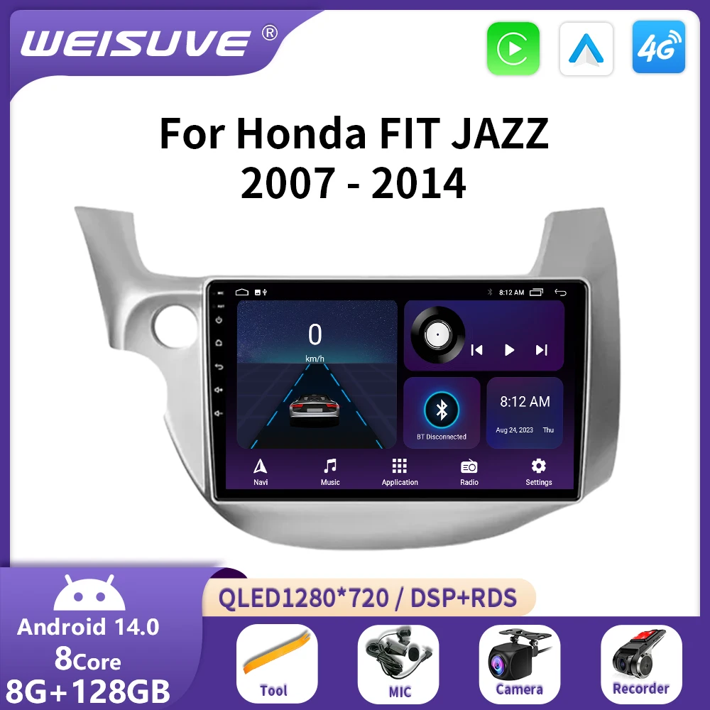 2 Din Android 14 Car Stereo Radio For Honda Fit Jazz 2007-2014 Carplay Auto Multimidia Video Player Navigation GPS DSP Head Unit
2 Din Android 14 Car Stereo Radio For Honda Fit Jazz 2007-2014 Carplay Auto Multimidia Video Player Navigation GPS DSP Head Unit