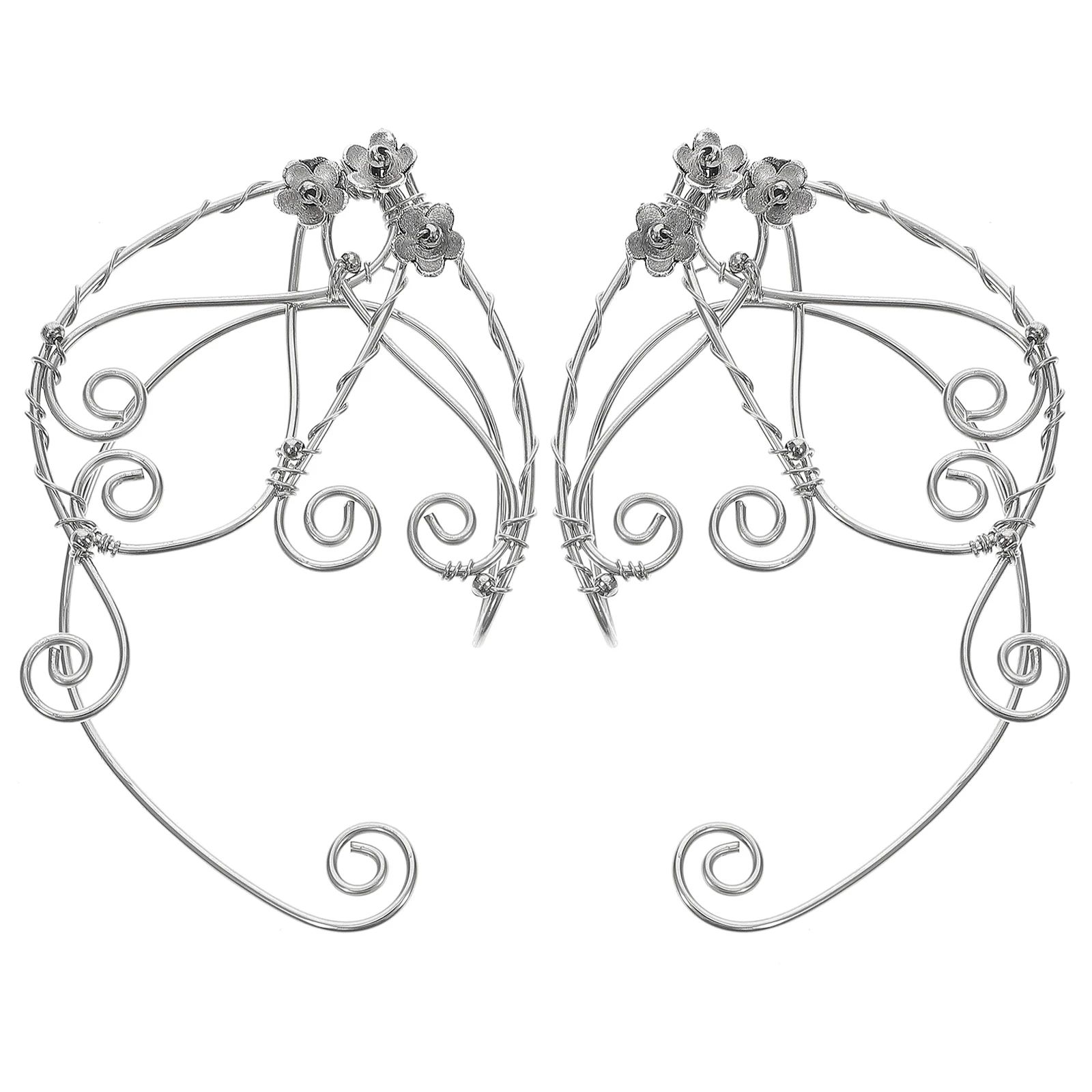 2 Pcs Cuff Fashion Earring For Woman Earrings Hypoallergenic Silver Women Fashion Party Gift Accessories Premium Material Long
2 Pcs Cuff Fashion Earring For Woman Earrings Hypoallergenic Silver Women Fashion Party Gift Accessories Premium Material Long