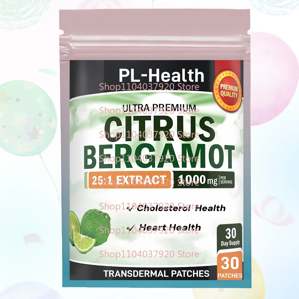 30 трансдермальных пластырей с цитрусовым бергамотом - Пластырь с цитрусовым бергамотом для здоровья сердца и контроля холестерина
30 трансдермальных пластырей с цитрусовым бергамотом - Пластырь с цитрусовым бергамотом для здоровья сердца и контроля холестерина