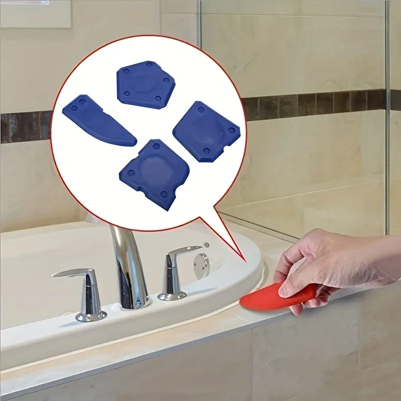 4-Piece Silicone Caulking Tool Set - Versatile, Easy Clean-up, & Professional Sealant Spreading Construction Tools
4-Piece Silicone Caulking Tool Set - Versatile, Easy Clean-up, & Professional Sealant Spreading Construction Tools