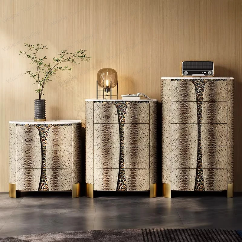 Light luxury four-chest cabinet original Italian modern custom advanced bedroom marble storage drawer three or cabinet
Light luxury four-chest cabinet original Italian modern custom advanced bedroom marble storage drawer three or cabinet