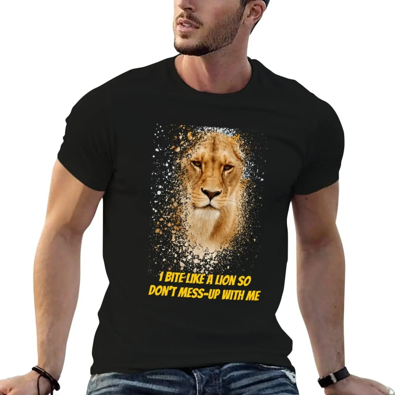 I bite like a lion T-Shirt blue lock cotton graphic tees mens vintage t shirts
I bite like a lion T-Shirt blue lock cotton graphic tees mens vintage t shirts