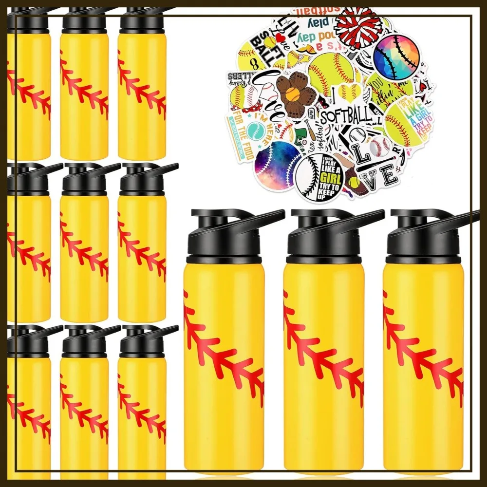 12 Pack Softball Water Bottles 20 oz Stainless Steel Reusable with Stickers
12 Pack Softball Water Bottles 20 oz Stainless Steel Reusable with Stickers