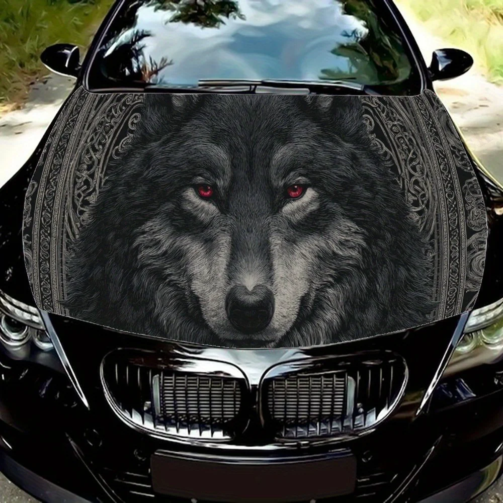 Red - Eyed Dark Wolf Car Vinyl Wrap, PVC Waterproof Car Hood Sticker, Self-Adhesive Scratch-Resistant Stickers for Engine Cover,
Red - Eyed Dark Wolf Car Vinyl Wrap, PVC Waterproof Car Hood Sticker, Self-Adhesive Scratch-Resistant Stickers for Engine Cover,