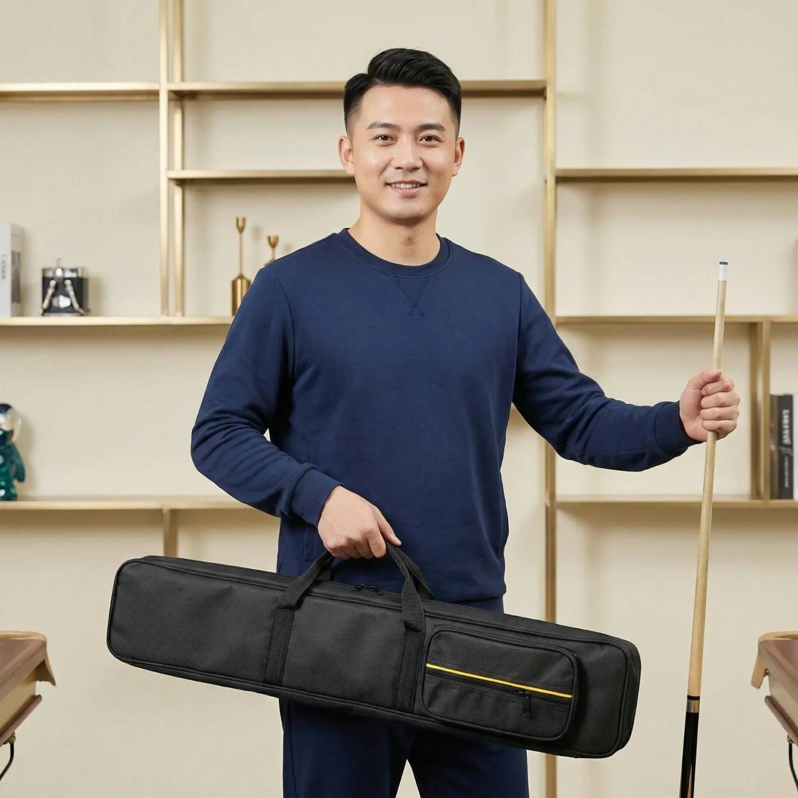 2 Butt 4 Shaft Case Hand Carry 1/2 Cue Case Pool Cue Bag Shielding Padding Sports Gear Storage Wear-Resistant for Tournament
2 Butt 4 Shaft Case Hand Carry 1/2 Cue Case Pool Cue Bag Shielding Padding Sports Gear Storage Wear-Resistant for Tournament