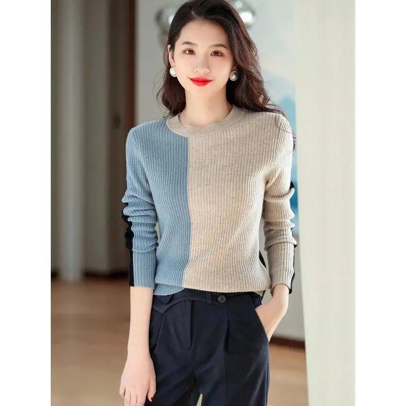 Women's Clothing Vintage Casual Chic Long Sleeve Tops Spring Fashion Temperament Comfortable Soft Elastic Slim O-neck Pullovers
Women's Clothing Vintage Casual Chic Long Sleeve Tops Spring Fashion Temperament Comfortable Soft Elastic Slim O-neck Pullovers