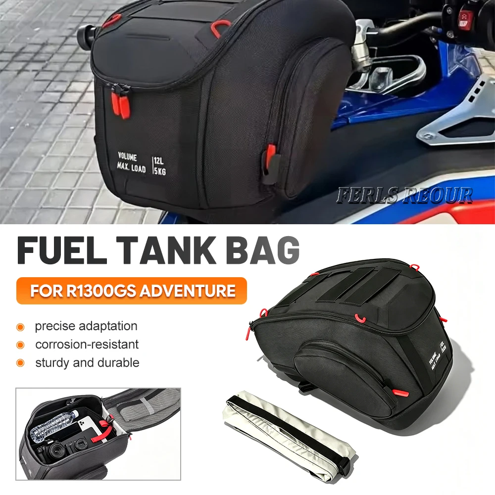 Motorcycle 12L Tank Bag Luggage Waterproof Backpack Quick Lock Kit Black For BMW R1300GS ADV R 1300 GS Adventure 2024 2025
Motorcycle 12L Tank Bag Luggage Waterproof Backpack Quick Lock Kit Black For BMW R1300GS ADV R 1300 GS Adventure 2024 2025