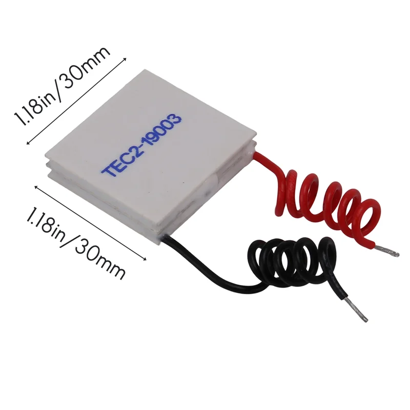 TEC2-19003 Thermoelectric Cooler Peltier 30X30mm 19003 Double Elements Module Electronic Cooling Sheet HOT
TEC2-19003 Thermoelectric Cooler Peltier 30X30mm 19003 Double Elements Module Electronic Cooling Sheet HOT