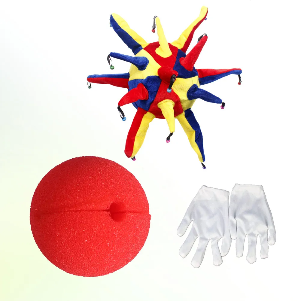 3Pcs Clown Suit Set Colorful Circus Costume with Hat Sponge Nose Lightweight Breathable for Carnival Stage
3Pcs Clown Suit Set Colorful Circus Costume with Hat Sponge Nose Lightweight Breathable for Carnival Stage