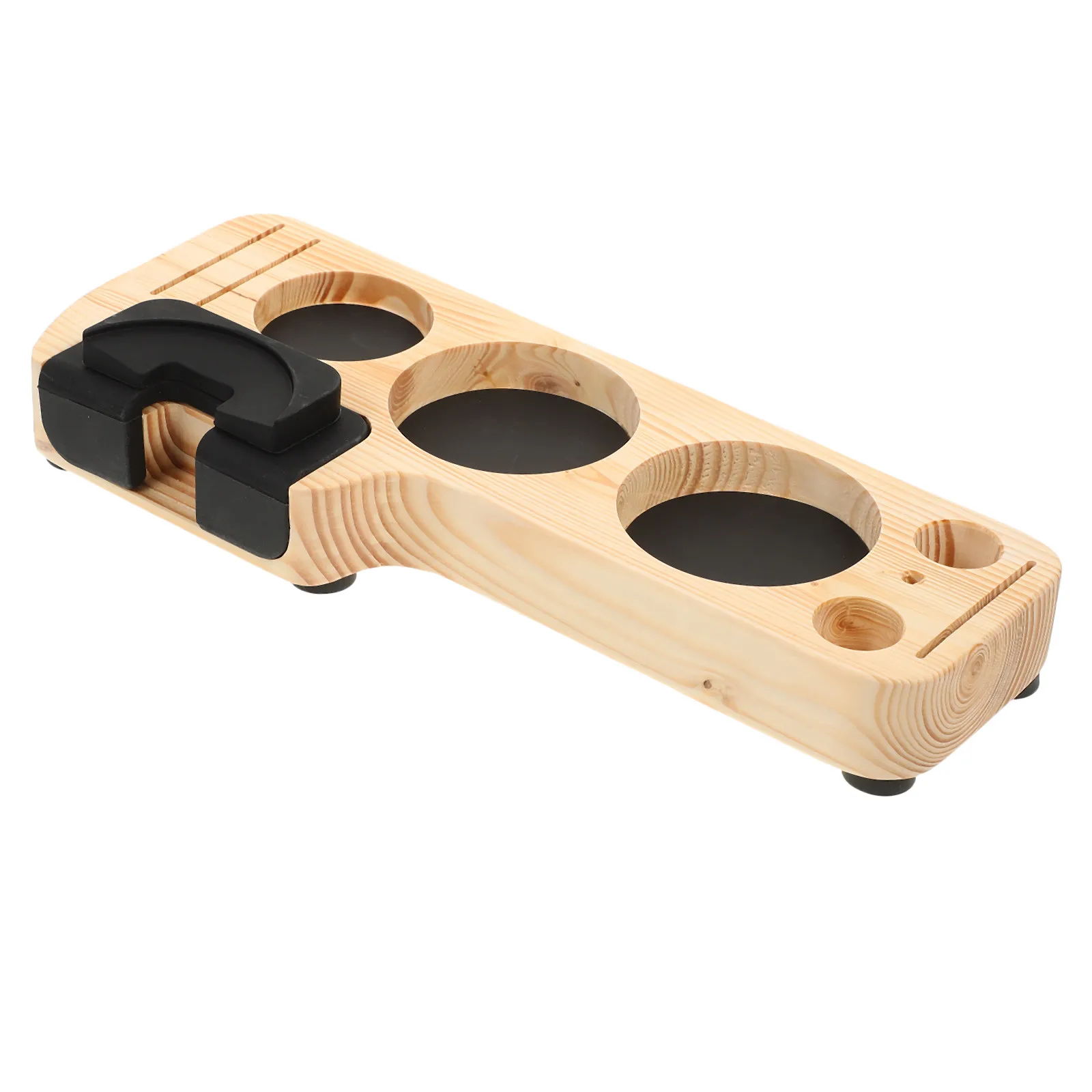 Wooden Silicone Coffee Tamper Base with Ergonomic Design Slot for Stable Pressing Wear-Resistant Desktop Tamper Stand Household
Wooden Silicone Coffee Tamper Base with Ergonomic Design Slot for Stable Pressing Wear-Resistant Desktop Tamper Stand Household