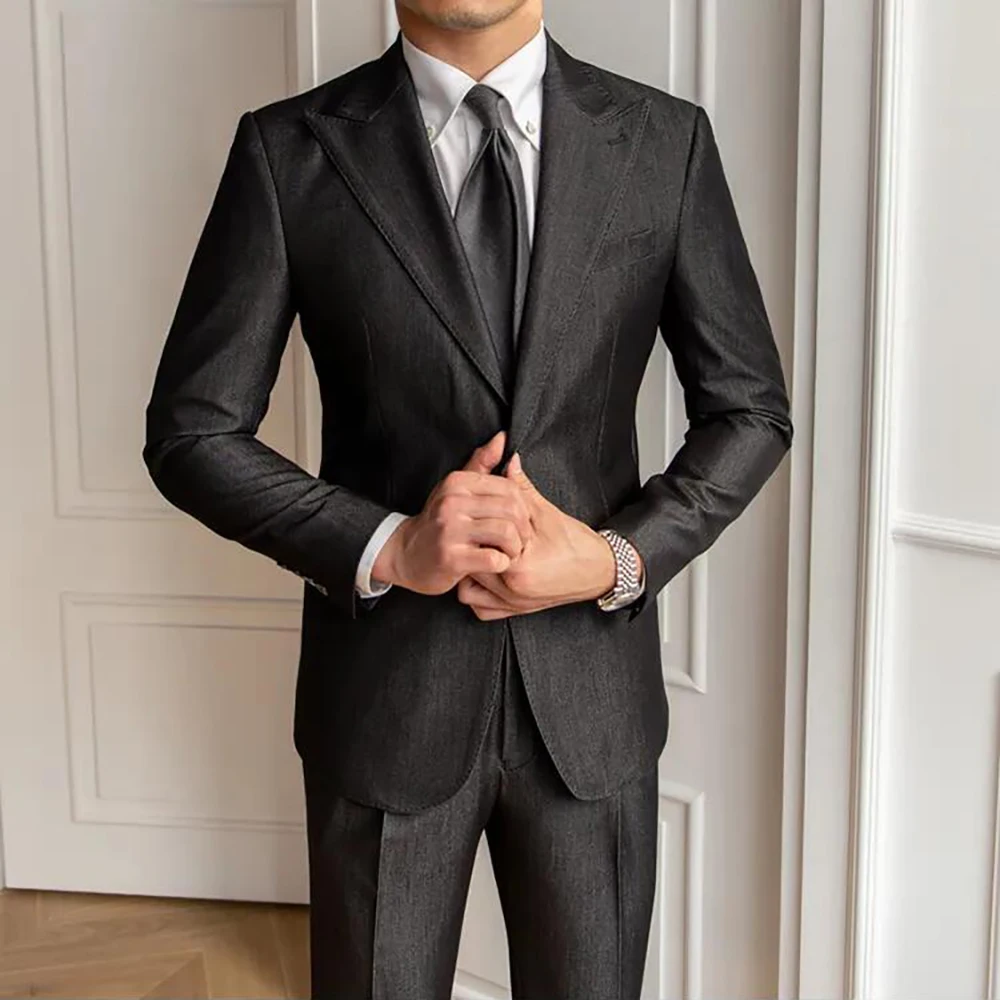 2023 Spring Wedding Suits For Men Solid Color Business Formal Casual Dress Suits 2 Pieces Office Work Party Prom Costume Homme
2023 Spring Wedding Suits For Men Solid Color Business Formal Casual Dress Suits 2 Pieces Office Work Party Prom Costume Homme