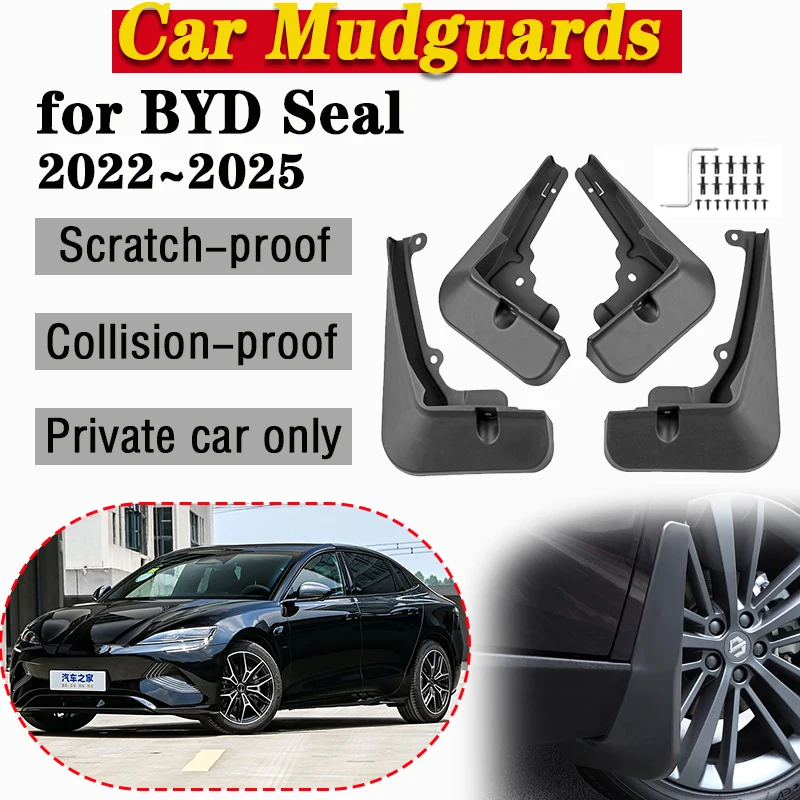 For BYD Seal 2022 2023 2024 2025 4pcs Protect Mudguards Mud Flaps Splash Guards MudFlaps Car Front Rear Fender Tool Accessories
For BYD Seal 2022 2023 2024 2025 4pcs Protect Mudguards Mud Flaps Splash Guards MudFlaps Car Front Rear Fender Tool Accessories
