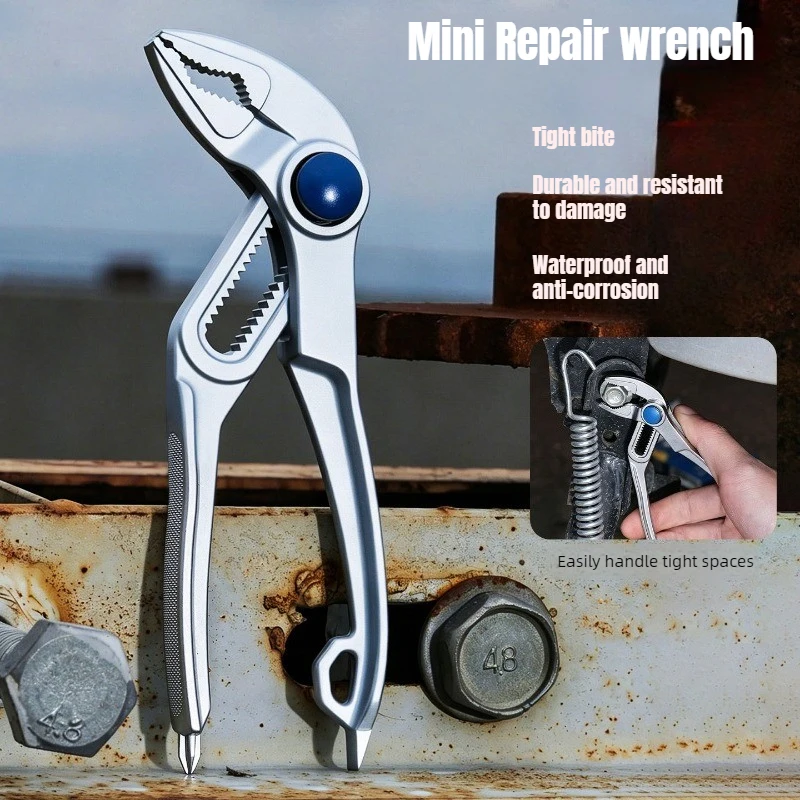 4inch Mini Adjustable Water Pump Groove Joint Pliers Heavy Duty Pipe Wrench Lock V Jaw For Tight Spaces Multi Surface Grip
4inch Mini Adjustable Water Pump Groove Joint Pliers Heavy Duty Pipe Wrench Lock V Jaw For Tight Spaces Multi Surface Grip