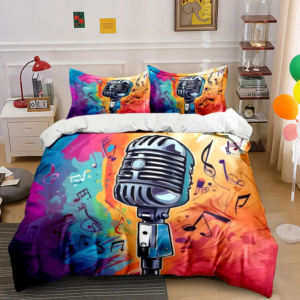 Vintage Microphone Art Set Multiple sizes kid's and adults' bedroom Exquisite 3PC bedding set, gift
Vintage Microphone Art Set Multiple sizes kid's and adults' bedroom Exquisite 3PC bedding set, gift