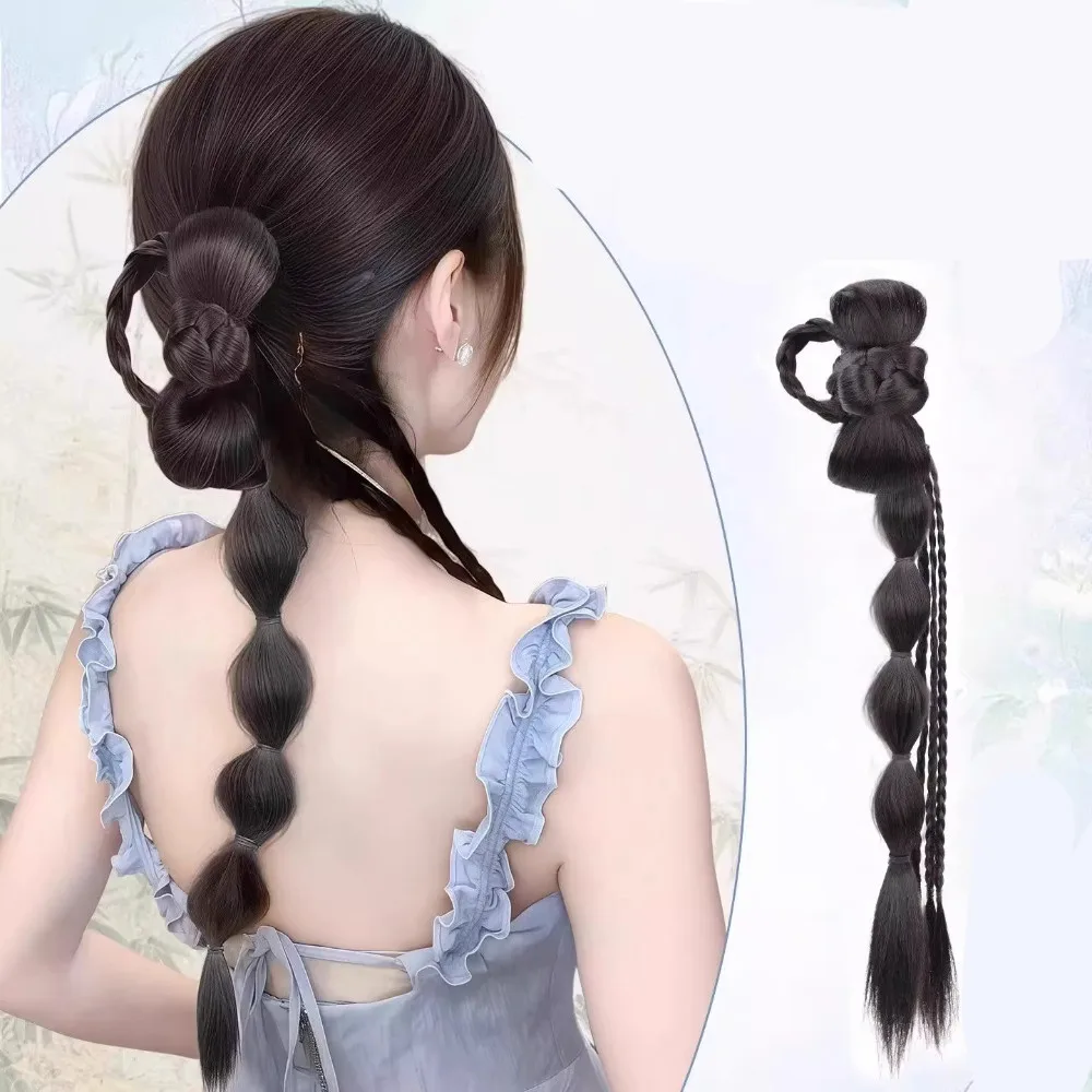 Синтетический хвост, пузырчатая коса, парик Hanfu Cheongsam, завязка сбоку, шаровая голова, клипса, витые косы, удлинение, имитация бутона цветка
Синтетический хвост, пузырчатая коса, парик Hanfu Cheongsam, завязка сбоку, шаровая голова, клипса, витые косы, удлинение, имитация бутона цветка
