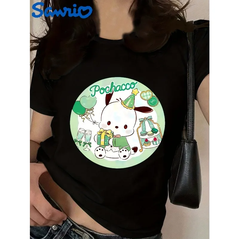 Sanrio Hello Kitty & Pudding Dog женская повседневная футболка с милым мультяшным принтом и круглым вырезом с короткими рукавами модная свободная футболка Y2K
Sanrio Hello Kitty & Pudding Dog женская повседневная футболка с милым мультяшным принтом и круглым вырезом с короткими рукавами модная свободная футболка Y2K