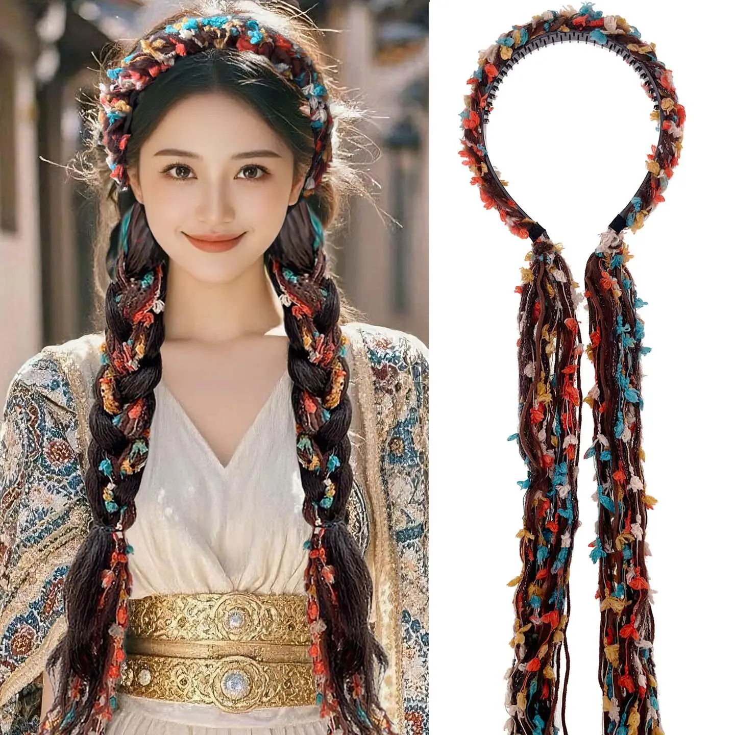Fluffy Braided Headband for Women, Knotted Rope Twist Hairband, Soft Stretch Wide Boho Turban, Cute Braiding Accessory Gift
Fluffy Braided Headband for Women, Knotted Rope Twist Hairband, Soft Stretch Wide Boho Turban, Cute Braiding Accessory Gift