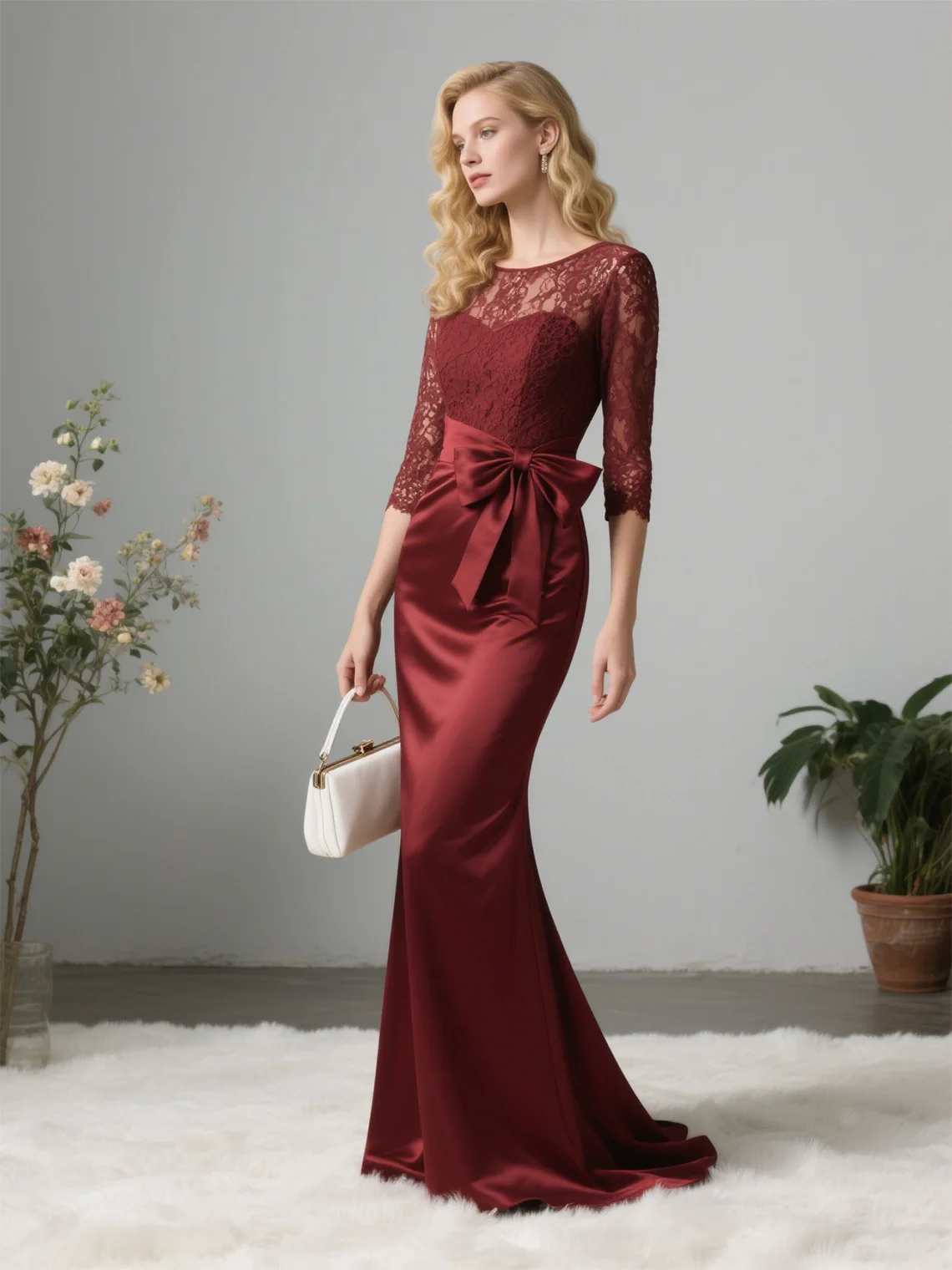 Elegant Mermaid Sexy Evening Prom Wedding Guest Gown Sweep Train Scoop Neck Chiffon Appliques Lace Bow Knot 2025 free customized
Elegant Mermaid Sexy Evening Prom Wedding Guest Gown Sweep Train Scoop Neck Chiffon Appliques Lace Bow Knot 2025 free customized