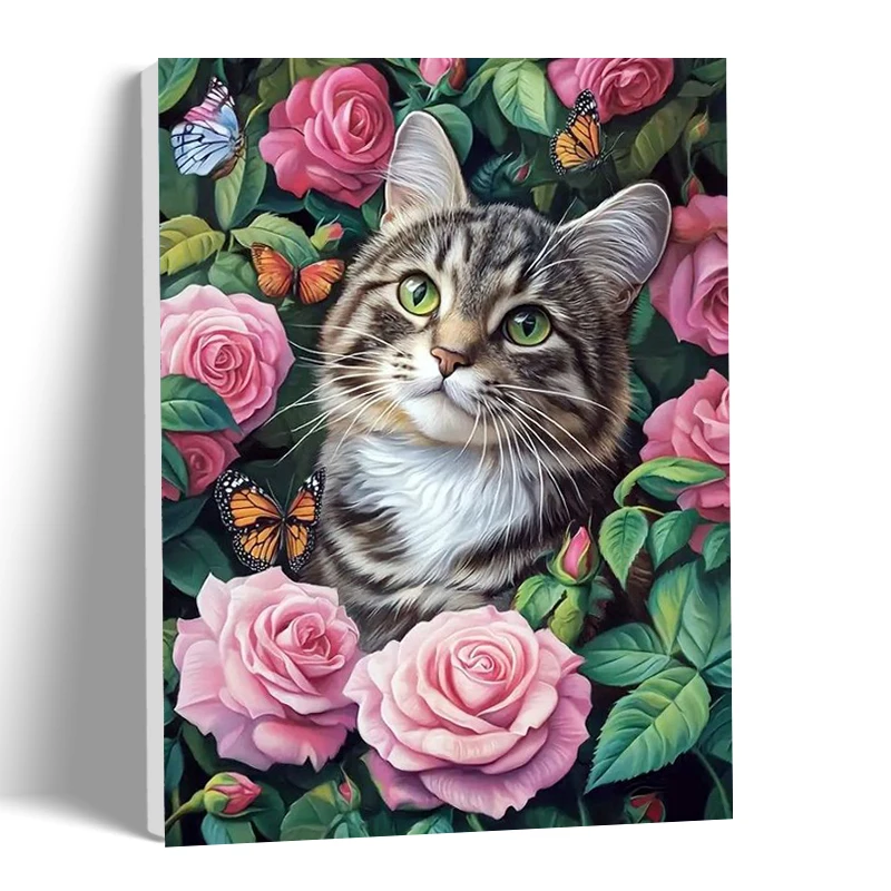 CHENISTORY Painting By Number Rose Cat Drawing On Canvas Art Gift DIY Pictures By Number Animal Kits Home Decor
CHENISTORY Painting By Number Rose Cat Drawing On Canvas Art Gift DIY Pictures By Number Animal Kits Home Decor