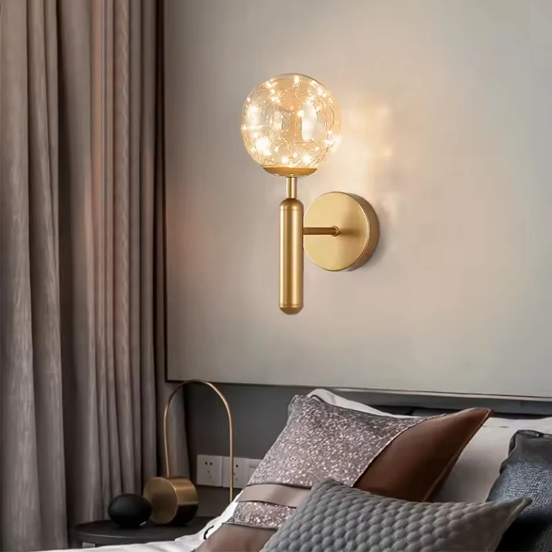 Modern LED Glass Starry Wall Light Fixture Lustre Bedroom Study Living room Decoration home Appliance wall lamp AC85-260V
Modern LED Glass Starry Wall Light Fixture Lustre Bedroom Study Living room Decoration home Appliance wall lamp AC85-260V