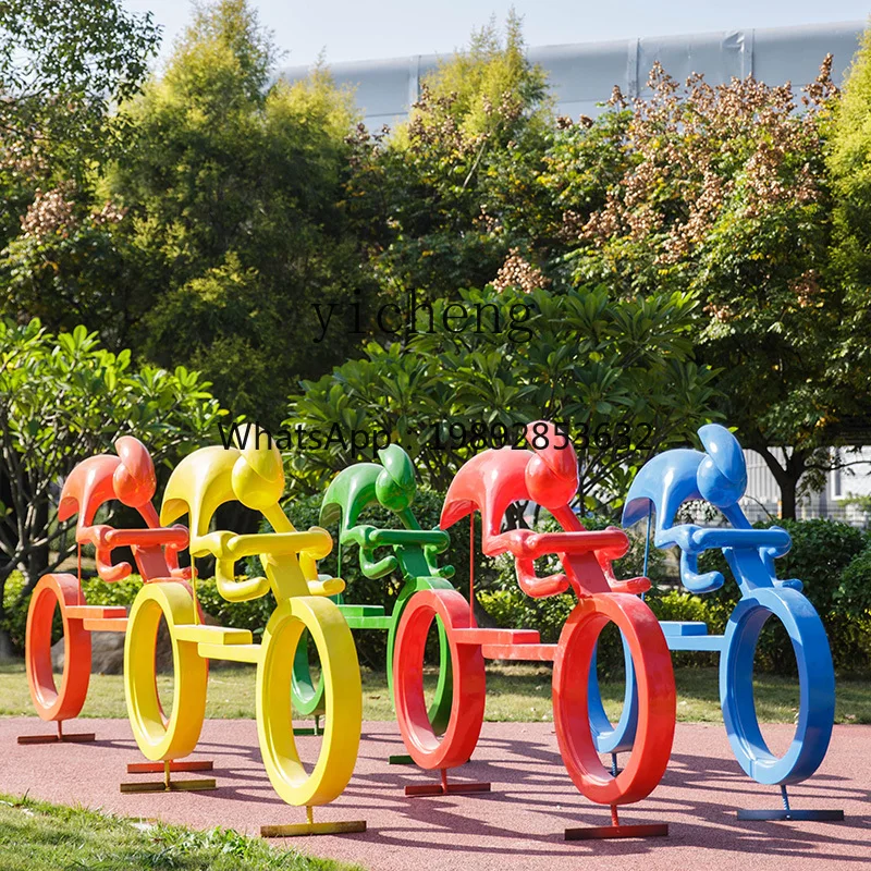 Sports Silhouette Man Garden Landscape Ornament Outdoor FRP Cycling Running Figure Sculpture
Sports Silhouette Man Garden Landscape Ornament Outdoor FRP Cycling Running Figure Sculpture