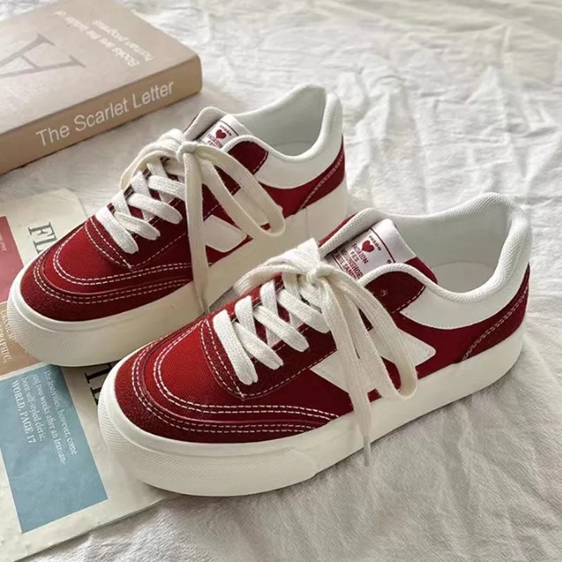 2024Spring Autumn Hong Kong style Chunky Canvas Shoes for Women original Retro Brand Versatiled Thick-soled Sneakers Tennis Shoe
2024Spring Autumn Hong Kong style Chunky Canvas Shoes for Women original Retro Brand Versatiled Thick-soled Sneakers Tennis Shoe