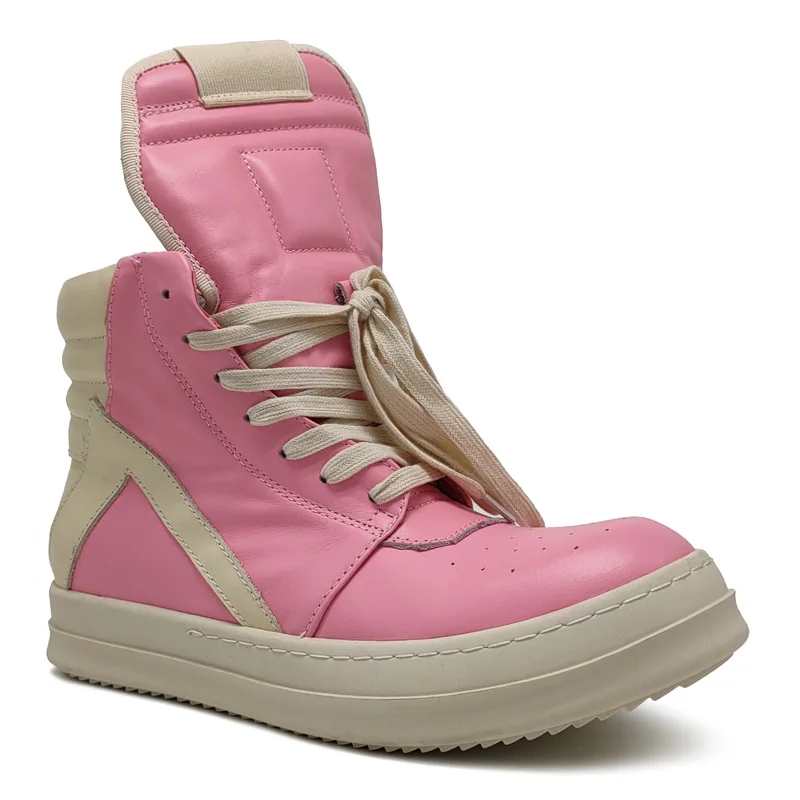 Fashion Men's Casual Shoes Inverted Triangle Design Leather Shoes for Women Women's Sneakers Lace-up Men's Shoes
Fashion Men's Casual Shoes Inverted Triangle Design Leather Shoes for Women Women's Sneakers Lace-up Men's Shoes