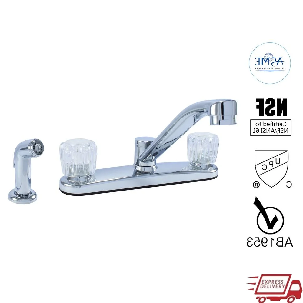 -8238ZM-CP Hybrid Metal Deck Kitchen Sink Faucet Acrylic Double Handle Washerless Cartridge with Side Spray
-8238ZM-CP Hybrid Metal Deck Kitchen Sink Faucet Acrylic Double Handle Washerless Cartridge with Side Spray