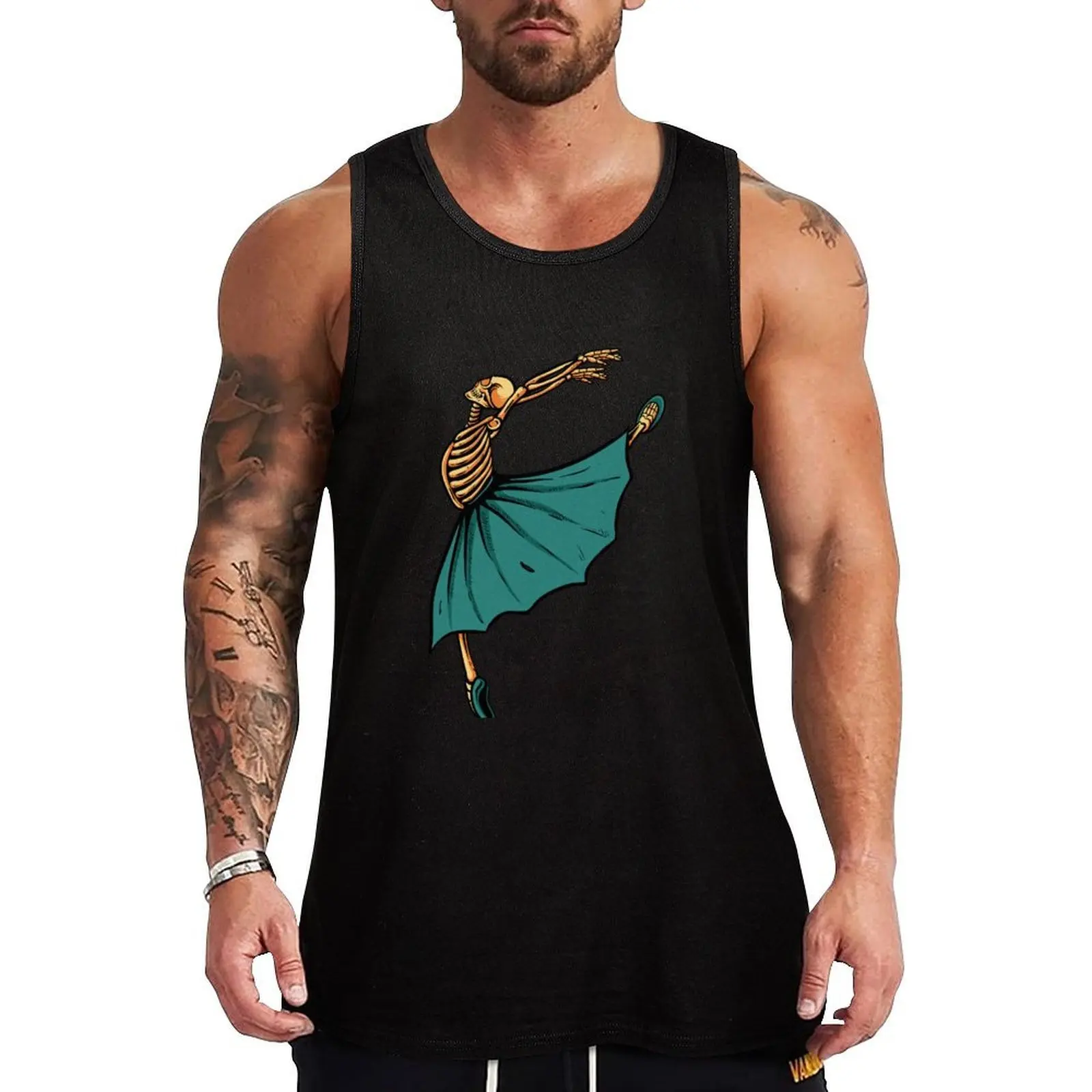 Ballerina Skeleton Dancing Tank Top Gym Muscle Tank Top Sleeveless Fitness Athletic Wear
Ballerina Skeleton Dancing Tank Top Gym Muscle Tank Top Sleeveless Fitness Athletic Wear
