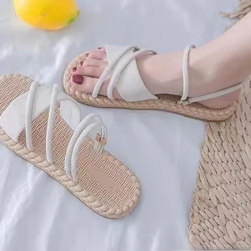 Two-Way Wear Roman Style Sandals for Women Beachy Fairy Tale Summer Slippers Casual Low Cut T-Strap Flat Heel PVC Fibre
Two-Way Wear Roman Style Sandals for Women Beachy Fairy Tale Summer Slippers Casual Low Cut T-Strap Flat Heel PVC Fibre