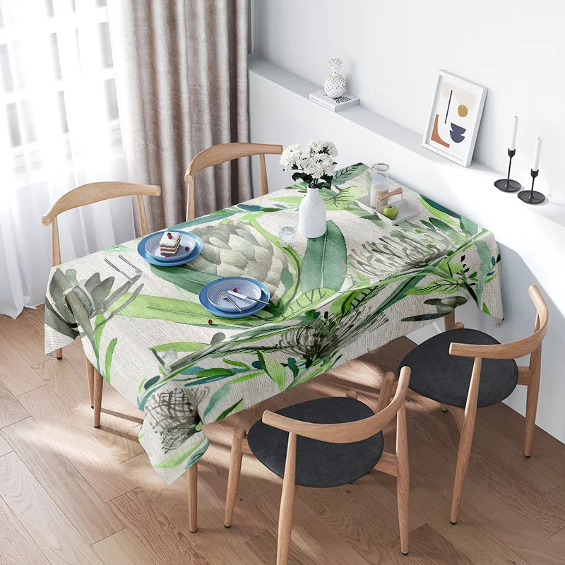 Modern Home Decor Green Plant Leaves Tablecloth Premium Cotton Fabric for Dining Room Decoration 2Mx1.5m Size Floral Print High-
Modern Home Decor Green Plant Leaves Tablecloth Premium Cotton Fabric for Dining Room Decoration 2Mx1.5m Size Floral Print High-