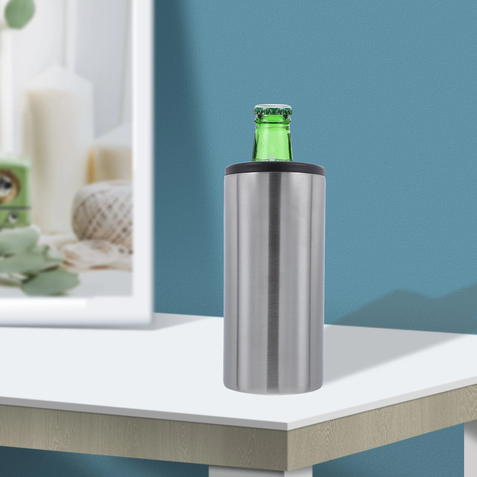 Stainless Steel Cup Outdoor Beer Cold Portable Practical Household Bottle Cover Water Insulator Cooling Gift
Stainless Steel Cup Outdoor Beer Cold Portable Practical Household Bottle Cover Water Insulator Cooling Gift