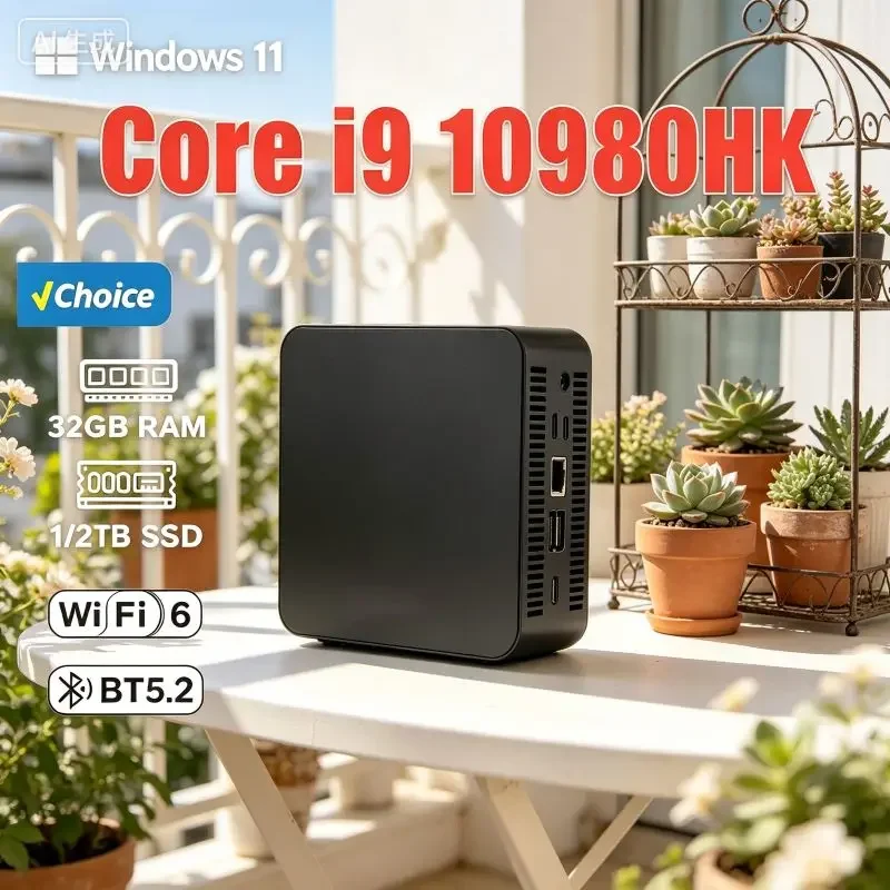 Mini PC Core I9 10980HK ,Windows 11,16GB SSD,WiFi6,BT5.2, Premium Overall Quality, a Wise Pick for Office Staff and Household
Mini PC Core I9 10980HK ,Windows 11,16GB SSD,WiFi6,BT5.2, Premium Overall Quality, a Wise Pick for Office Staff and Household