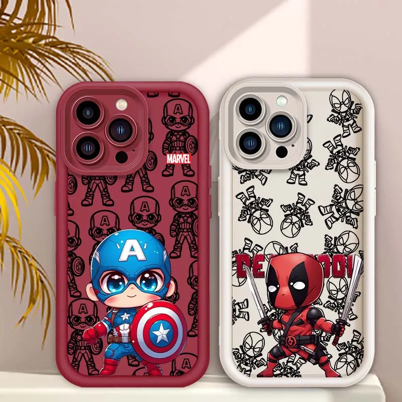 Deadpool Captain America Art Phone Case For Apple iPhone 16 15 14 13 12 11 Pro Max Plus Eye Ladder Soft TPU Silicone Cover
Deadpool Captain America Art Phone Case For Apple iPhone 16 15 14 13 12 11 Pro Max Plus Eye Ladder Soft TPU Silicone Cover