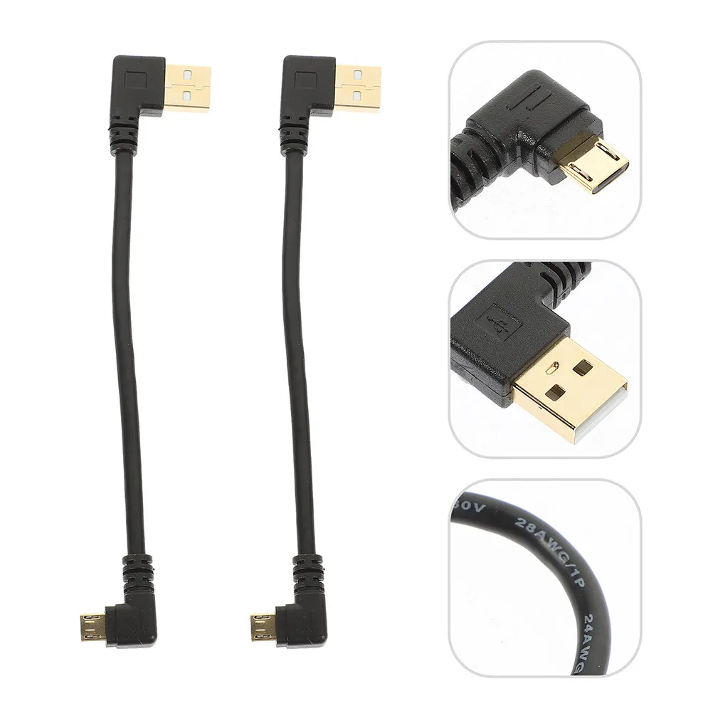 2Pcs USB Cable Right Angle Micro USB Short Connector Fast Charging Data Transfer Cable for Smartphones Tablets Cameras
2Pcs USB Cable Right Angle Micro USB Short Connector Fast Charging Data Transfer Cable for Smartphones Tablets Cameras