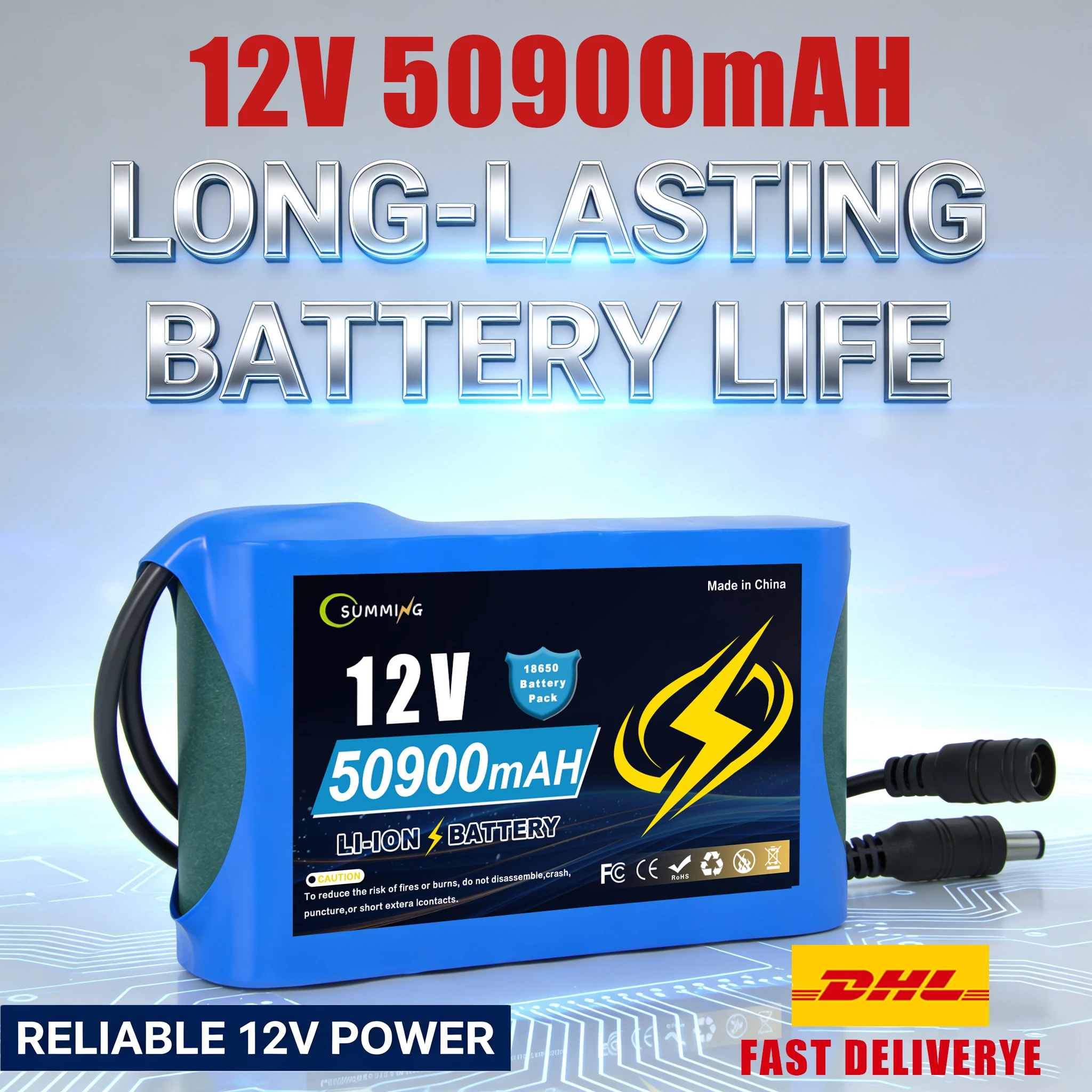 Литий-ионный аккумулятор 12В 50.9Ач 100% новая конфигурация 3S2P с защитной пластиной и быстрой зарядкой, длительный срок службы.
Литий-ионный аккумулятор 12В 50.9Ач 100% новая конфигурация 3S2P с защитной пластиной и быстрой зарядкой, длительный срок службы.